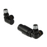 PERFEXIM KOMPLET TERMOSTATYCZNY 1/2" CZARNY MAT PHA-038CM PRAWY